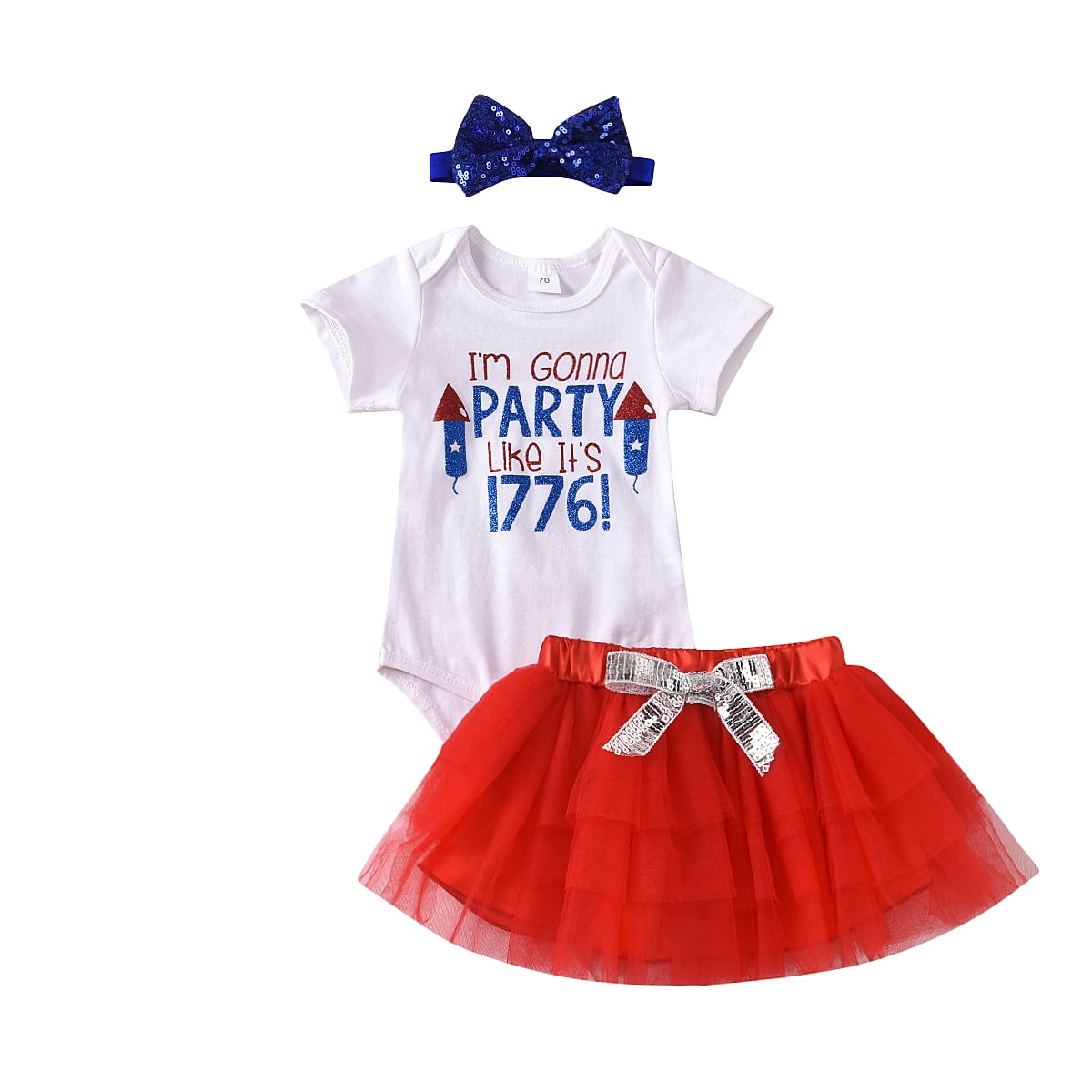 4th of july outfits for baby girl walmart