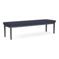 thumbnail image 1 of Lenox Steel Reception Waiting Room 3-Seat Bench / Charcoal Steel / Blue, 1 of 5