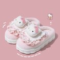 thumbnail image 4 of Zapatillas Kawaii Likrtyny Pantuflas de Invierno Lindas con Pelo Suela Blanda Impermeables Rosa 38/39, 4 of 6