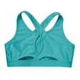 thumbnail image 3 of MSemis Kids Girls Tank Top Gymnastics Dance Workout Crop Top Mint Green 12, 3 of 4
