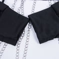 thumbnail image 4 of ITFABS Sweat à Capuche Gothique Punk pour Femmes Manches Longues Court avec Chaînes, 4 of 4
