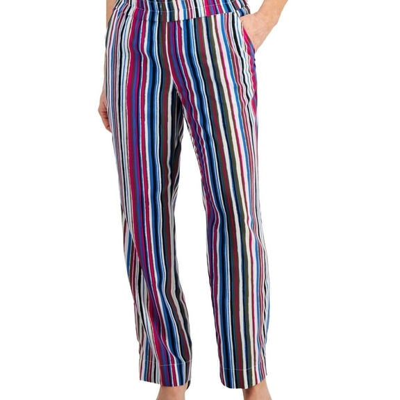 Jones New York Womens Pinstripe Casual Trouser Pants, Multicoloured, Petite, PP/PXS