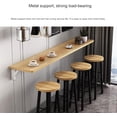 thumbnail image 4 of 004,80 * 30cm, Wall-Mounted Drop-Leaf Table,Wall-Mounted Folding Dining Table,Wooden Wall-Mounted Folding Table,Suitable for Milk Tea Shop, Bar Table, Dining Table, 4 of 7