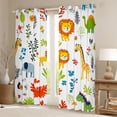 thumbnail image 2 of Castle Fairy Elephant Giraffe Black Out Curtains,Wildlife Curtains Pack of 2 (42x63 Each), 2 of 6
