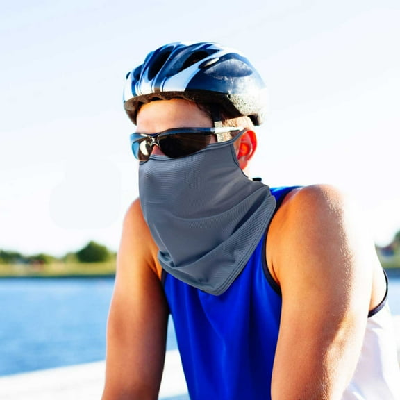 CxhicLuv Windproof Breathable Cycling Mask Quick-Dry Helmet Liner with Scarf, Multi-Functional Neck Gaiter Face Cover, Moisture-Wicking UV Protection, Stretchy Secure Fit Portable