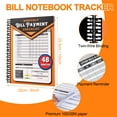 thumbnail image 4 of Monthly Bill Payment Checklist: Bill Tracker Notebook With Spiral Binding 8"x10" The 4-Year Guide for Families & Money Managers, 960 Billing Records Included (Gold), 4 of 7