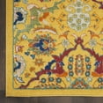 thumbnail image 3 of 6' X 9' Yellow Floral Power Loom Area Rug, 3 of 5
