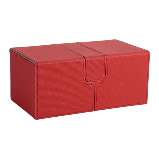 Soporte organizador de almacenamiento Hugo Rojo Estuche de baraja de cartas coleccionables