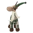 thumbnail image 6 of Northlight Buffalo Plaid Standing Moose Christmas Decoration - 14" - Green and Brown, 6 of 6