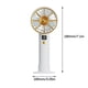 thumbnail image 3 of Ventilador portátil recargable por USB con pantalla LED, 6 velocidades, silencioso, ideal para oficina, escritorio, deportes al aire libre, viajes, hogar, Aestivo | Rosa | AESTIVO, 3 of 6