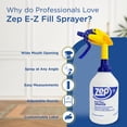 thumbnail image 5 of Zep E-Z Fill Professional Sprayer - 32 oz (Case of 8) - U43008 - Wide Mouth Spray Bottle for Easy Pouring, High Output, Great for Cleaners, Degreasers and More, 5 of 9