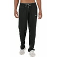thumbnail image 3 of Tyhengta Mens Pants Athletic Open Bottom Running Pants Mesh Mens Sweatpants with Pockets Black/Grey L, 3 of 9