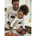 thumbnail image 4 of Dearfoams Baby Unisex Plaid Bear Matching Family Pajamas, 1-Piece, Sizes 6M-18M, 4 of 7