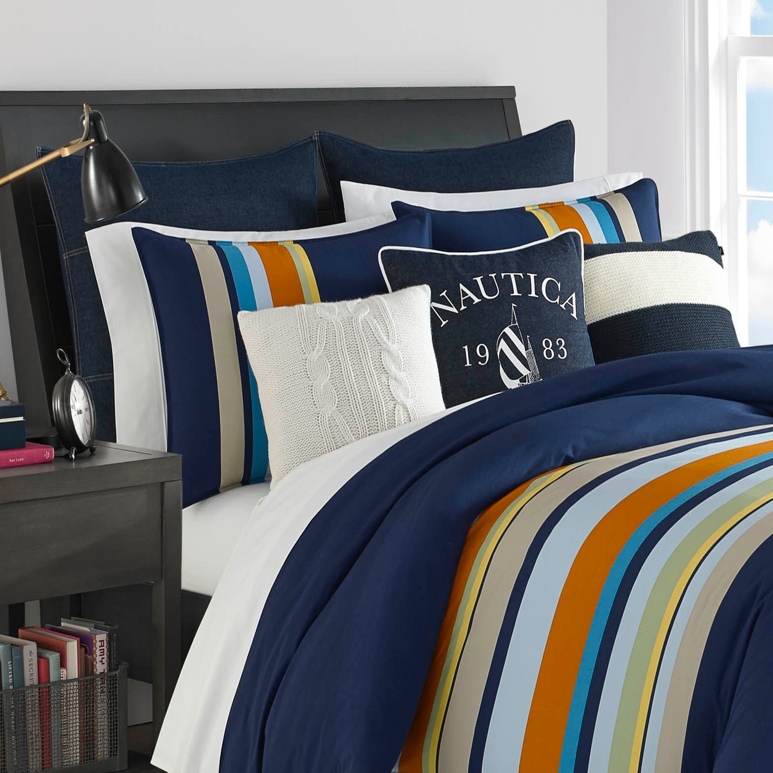 Nautica Heritage Sailing Stripe Comforter Set Walmart Com