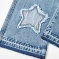 thumbnail image 6 of Gubotare Jeans for Teens Girls Girl's Plain Elastic High Waist Straight Leg Denim Jeans Long Pants with Pockets Size 9-10 (Blue,9-10 Years), 6 of 9