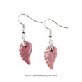 thumbnail image 4 of 1 Pair Pearl Earring Ear Stud Sweet Gift Exquisite Attractive Beautiful Long-lasting Rustproof Carved Crystal Angel Wing Type 8, 4 of 6