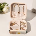 thumbnail image 6 of Rabbit Portable Square Jewelry Box for Rings Earrings Necklaces Bracelets Girls Women Travel Organizer Decorative Display, 6 of 6