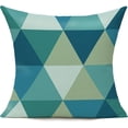 thumbnail image 2 of Teal Outdoor Throw Pillow Covers 18x18 Set of 4 Colorful Fun Aesthetic Mid Century Modern Home Décor Boho Summer Cushion Cases for Patio Furniture Couch Living Room,Geometric, 2 of 5
