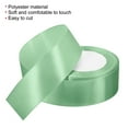 thumbnail image 3 of Unique Bargains 1.5 Inch Wide 24 Yards Satin Ribbon, 2 Pack Double Face Solid Crafts Roll for Party Home DIY Wrapping Decoration, Pale Green, 3 of 6