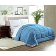 thumbnail image 1 of SGI Microfiber Comforter Set Twin XL Size Mediterranean Blue Solid 3 Piece, 1 of 5