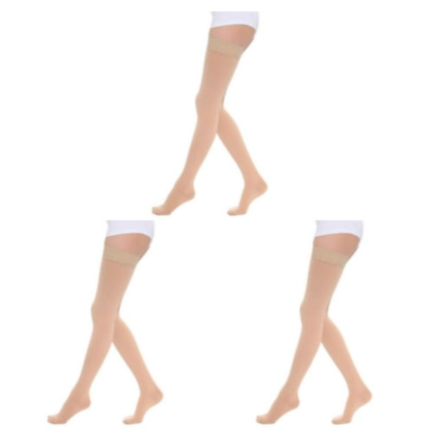 Wweixi Comfortable And Soft Compression Stockings Stay Active Stay Comfortable Toe wrapping - skin S 3Set