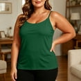 thumbnail image 2 of Tsesme Plus Size Camisole for Women, Adjustable Spaghetti Strap Tank Tops with Built-In Bra, Loose Sleeveless Cami Tops S, 2 of 9