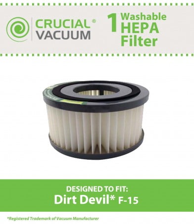2-Pack Hepa filter for Dirt Devil F15 Vibe Quick Vac 1-SS0150-000 3-SS0150-001 