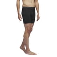 thumbnail image 4 of Calzoncillo bóxer adidas para hombre, paquete de 3 unidades, microfibra, negro, gris ónix, 4 of 7