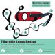 thumbnail image 3 of Correa De Estiramiento, Correa De Yoga Para Fitness, Banda Elástica Del Ligamento Del Tobillo, Banda De Yoga Cinturón De Estiramiento Para Fisioterapia Rehabilitación Pilates Danza Gimnasia, 3 of 5