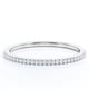 thumbnail image 1 of JeenMata Anillo de Bodas de Eternidad Semieterna con Diamantes Reales de Talla Brillante Redonda en Oro Blanco de 18 K sobre Plata, 1 of 5