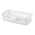 thumbnail image 3 of Contenedores de almacenamiento para refrigerador 1 unidad contenedores herméticos para alimentos 1140 x 590 x 295 pulgadas organizador de cocina apilable de plástico, 3 of 8