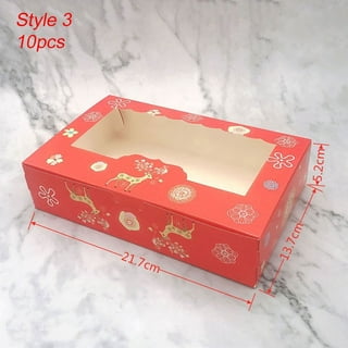 Rectangle Cake Swiss Roll Box Portable Pink Storage Case – Accessory Lane