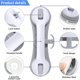 thumbnail image 2 of (gris Clair) Poigne De Douche Avec 3 Ventouses De Scurit, Poigne Amovible Adapte La Salle De Bain, La Douche, Aux Enfants Et Aux Personnes Ges, 2 of 5
