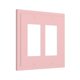 thumbnail image 2 of Cubierta decorativa para enchufe Oilbiexn rosa empolvado de 2 módulos, 2 of 8