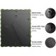 thumbnail image 5 of Marco de fotos THKRLOF 8 x 10 con tapete para 5 x 7 pulgadas, madera verde con cristal, 5 of 7