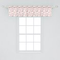 thumbnail image 2 of Ambesonne Flamingo Window Valance, Wild Bird Love Vintage, 54" X 12", Beige Pink, 2 of 3
