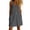 A-Grey870, variant on Front-Button Pocket Overall Dress for Women Sleeveless Daily Stroll Short Overall Dress