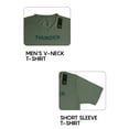 thumbnail image 3 of Men's Soft Fitted Cotton T-Shirts, Classis V Neck Short Sleeve T-Shirts, 3 of 6