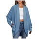 thumbnail image 1 of Abrigos y chaquetas casuales sin capucha de manga larga para mujer, abrigos abiertos frontales, chaquetas extragrandes, abrigos casuales de otoño de manga larga, abrigos para mujer, 1 of 4