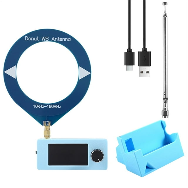 Kit de Receptor de Radio SI4732 de 10 KHz A 180 MHz, Pantalla de 1,9 Pulgadas, Radio de Corta FM/AM/LSB/USB, Antena y Soporte. Mini Radio SI4732.