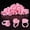 Pink(Heart-Shaped), variant on 150 Pcs Glue Rings for Eyelash Extensions, Lovely Heart-Shaped Lash Rings Blooming Eyelash Glue Holder Volume Fanning Cup Lash Extension Supplies, Pink