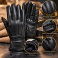 thumbnail image 5 of MRX Ladies Warm Winter Gloves Dress Thermal Lining Genuine Leather Black, XS, 5 of 8