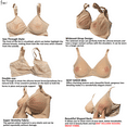 thumbnail image 4 of BIMEI See Through Bra Mastectomy Lingerie Bra Silicone Breast Forms Prosthesis CD Pocket Bra Unisex Wirefree Bralette for Women 8799,Beige,36D, 4 of 6