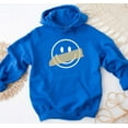 thumbnail image 4 of SMILEY HAPPY FACE Graphic Unisex Fleece Hooded Sweatshirt, 4 of 10