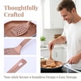 thumbnail image 3 of Unique Bargains Kitchen Heat-Resistant Cooking Tool with Long Handle Rose Gold 13x3.1 in, 3 of 5