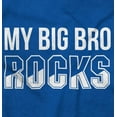 thumbnail image 2 of My Big Bro Rocks Cute Brother Toddler Boy Girl T Shirt Infant Toddler Brisco Brands 2T, 2 of 6