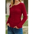thumbnail image 5 of Arach&Cloz Women's Wool Blend Button Up Business Casual Cardigan Tops Outfits 2026, 5 of 7