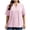 Rose, variante sur Ixbnca T-Shirts d'Été pour Femmes Grande Taille à Manches Courtes Décontractés T-Shirts Légers Amples pour Femmes Blouses