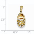 thumbnail image 2 of Ensemble de Chaussures pour Bébé 14K Rhodié Or Jaune & Rhodié November/Citrine, 2 of 2