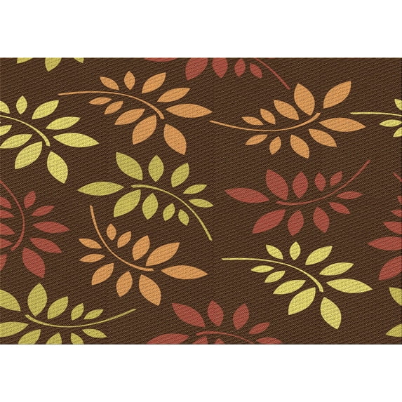Ahgly Company Machine Washable Indoor Rectangle Transitional Night Red Area Rugs, 7' x 10'